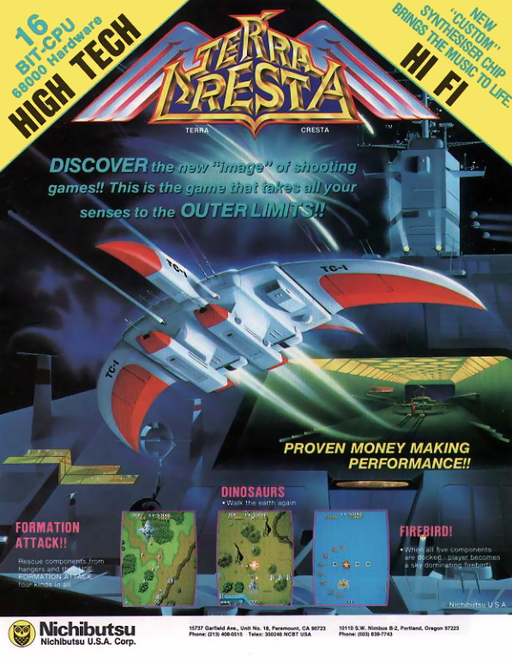 Terra Cresta (YM3526 set 2) Arcade Game Cover